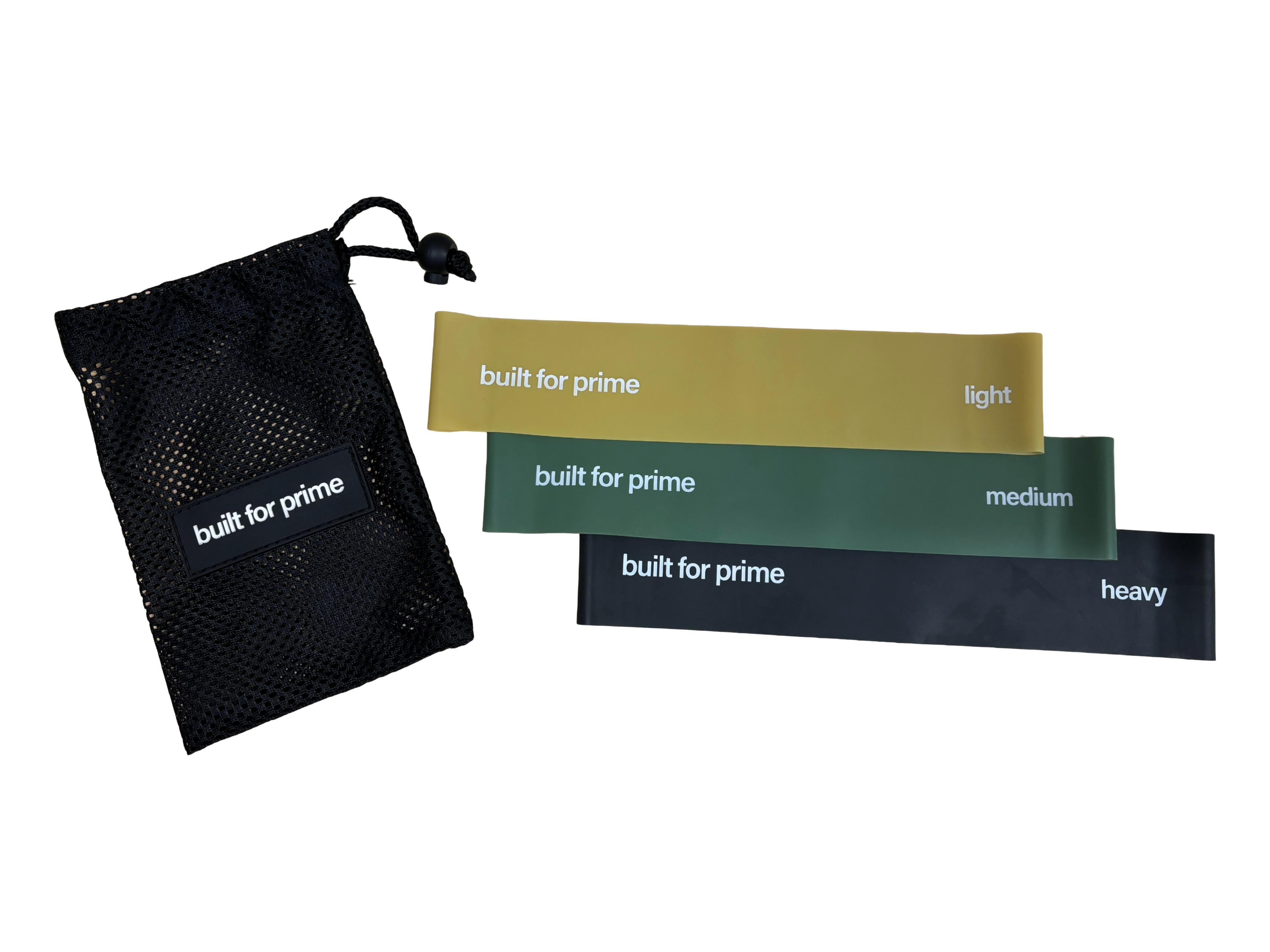 Mini Resistance Bands 3 Pack - Light, Medium, Heavy Resistance